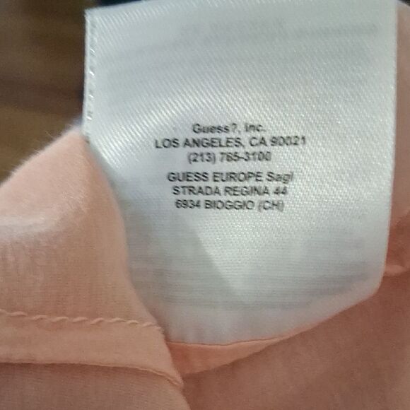 Vintage Guess Y2k Light Pink Button-Down Shirt for Women XS - Picture 9 of 9